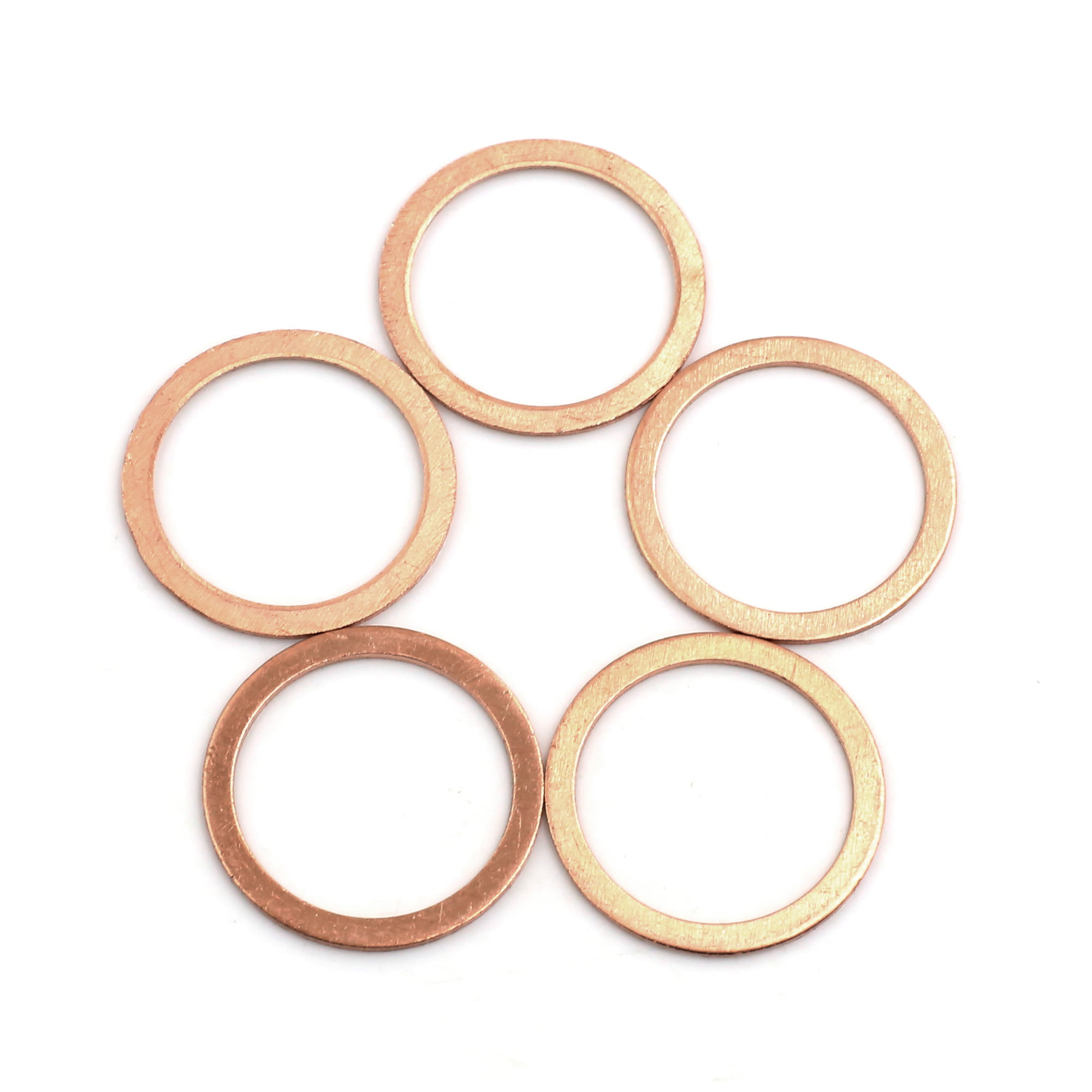 Pack of 5 Flat Copper washers Bango 16mm x 20mm x 1.5mm *Top Quality! Seal 