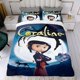 thumbnail image 4 of Coraline Conjunto de sábanas temático, trío de piezas, cómodo y amigable con la piel, diseño único, regalo de decoración para el hogar para familiares, amigos y fans,135X200cm, 4 of 6