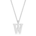 thumbnail image 1 of Precious Stars Collier Initial en Acier Inoxydable Rhodié, 1 of 1
