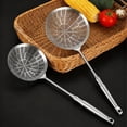 thumbnail image 6 of 304 Stainless Steel Spider Strainer Skimmer, Slotted Spoon with Long Handle, Mesh Strainer for Frying, Pasta, Boiling, Soup, Heavy-Duty Kitchen Utensil, 1 Stainless Steel Strainer, 6 of 9