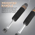 thumbnail image 3 of 2 Pieces Jump Rope Weighted Adjustable Skipping Rope for Cardio Crossfit Boxing Fitness, Speed Rope to Lose Weight, Jumping Rope for Women, Men & Kids, 3 of 5