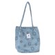 thumbnail image 1 of Bolso Mano Retro Estético Con Cara para Colegiala (azul Claro), 1 of 9
