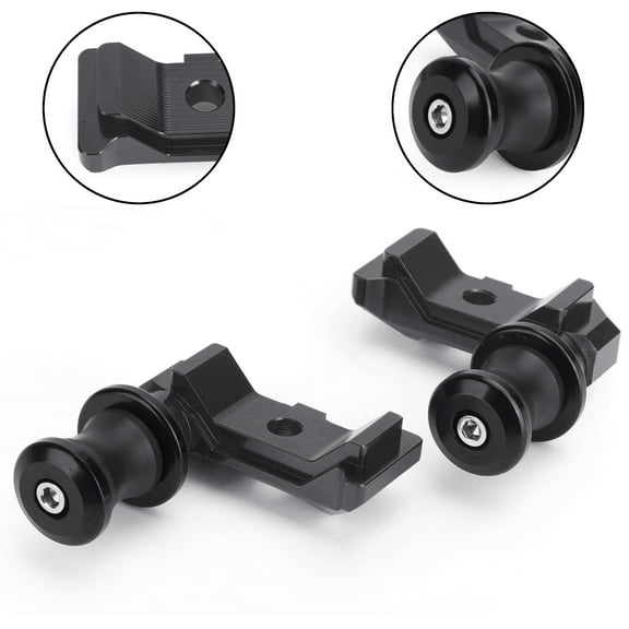 Chain Adjuster Block W/Swingarm Spools Slider For YAMAHA MT-07 FZ-07 14-18 Black
