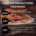 thumbnail image 3 of Pizza Steel ThermiChef, 16 x 16 cm, 3/8 pulgadas, grosor Deluxe, EE. UU., 3 of 9