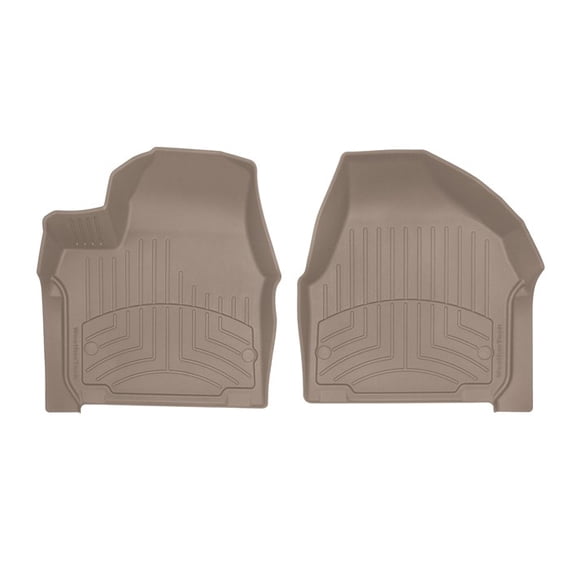 Weathertech Floor Liner 459451IM FloorLiner HP; Molded Fit With Underside Nibs; Tan; Thermoplastic Elastomer TPE Injection Molded Material; 2 Piece