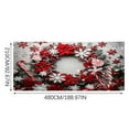 thumbnail image 4 of teapwant Christmas Wreath Pattern Garage Banner, 4 of 5
