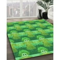 thumbnail image 3 of Ahgly Company Machine Washable Indoor Rectangle Transitional Neon Green Area Rugs, 4' x 6', 3 of 7