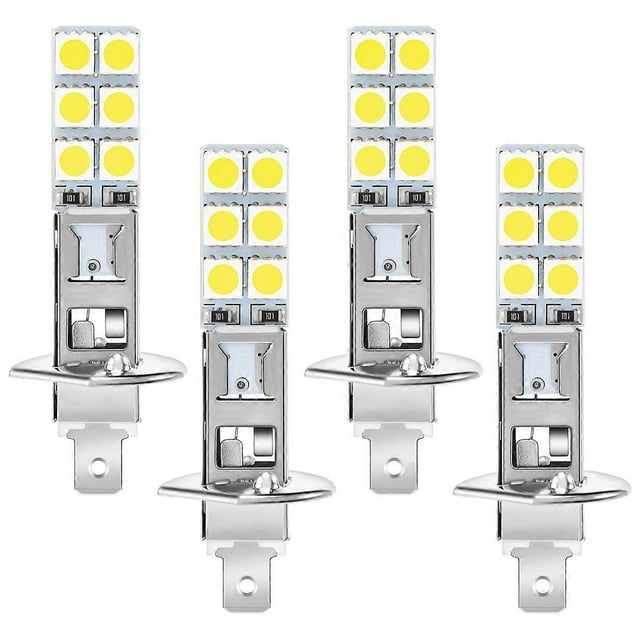 4PCS H1 6000K Super White 80W LED Headlight Bulbs Kit Fog Driving Light