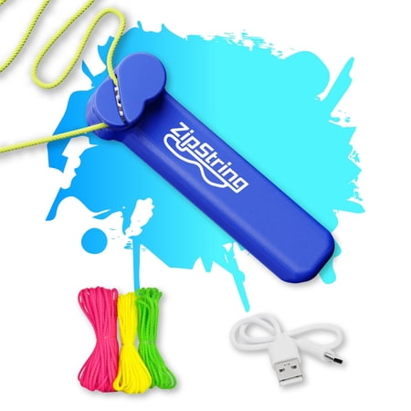 ZipString , Gift for Kids and Adults, As Seen on Shark Tank, Recommended Age 4  years old, Bodacious Blue