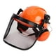 thumbnail image 1 of Casco para motosierras,Casco seguro para uso forestal con orejeras para arbolistas,Casco para motosierras con pieza facial de malla,Casco forestal Protección auditiva Cuidado del, 1 of 9