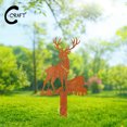 thumbnail image 5 of C-CRAFT Deer Metal Garden Stake Sign 18 inches, Perfect Outdoor Accent and Gardener Gift Idea, Deer Lover Gift, 5 of 8