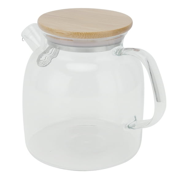 Hervidor De Agua, Tetera De Vidrio Con Alto Contenido De Borosilicato De Acero Inoxidable Para Artículos De Té Para Cocina