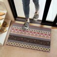 thumbnail image 2 of Black Boho Oriental Flowers and Paisleys Pattern Door Rugs,Washable Non Slip Door Mats Indoor,Decorative Door Mats,Entry Mat Indoor for Entrance,Bedroom,Kitchen,Bathroom,16"x24", 2 of 6