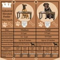 thumbnail image 4 of Bearwood Essentials Your Pet's Dining Experience with Premium 3-Bowl Industrial Elevated Dog Feeder, 4 of 6