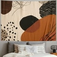 thumbnail image 2 of Fenyluxe  Modern Abstract Tapestry Mid Century Geometric Leaves Plant Minimalist Aesthetic Boho Palm Leaves Neutral Home Decor Wall Hanging Art for Living Room Bedroom Dorm 40x60inch, 2 of 6