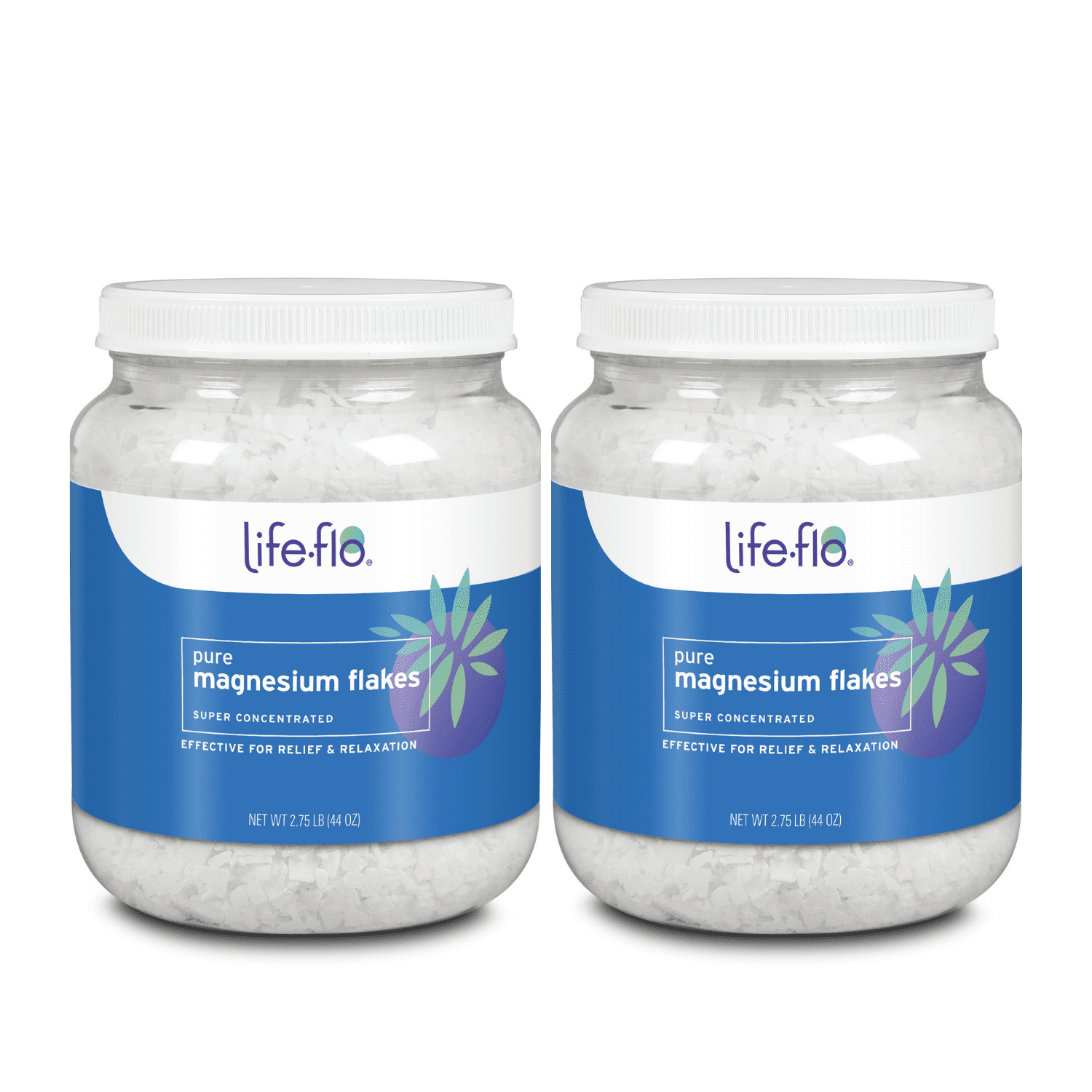Life-Flo Pure Magnesium Flakes | Magnesium Chloride Brine from Zechstein Seabed | For Rejuvenating Body and Foot Soaks (44 oz) - Walmart.com