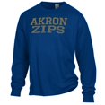 thumbnail image 2 of Men's ComfortWash Navy Akron Zips Stack Garment Dyed Long Sleeve T-Shirt, 2 of 3