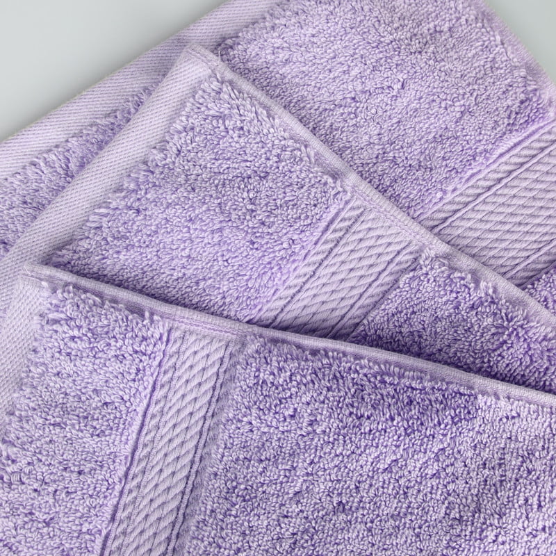 Superior 800 GSM Egyptian Cotton 4-Piece Hand Towel Set, Soft Ultra Absorbent Towels, Plum