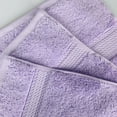 thumbnail image 5 of Superior 800 GSM Egyptian Cotton Heavyweight Bath Towel Set of 4, Purple, 5 of 10