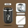 thumbnail image 4 of 16.9 oz Travel Coffee Mug, Vacuum Insulated Coffee Travel Mug Spill Proof with Lid, Reusable Coffee Tumbler for Keep Hot/Ice Coffee,Tea and Beer, Car Thermos Cup Gift for Christmas, 4 of 7
