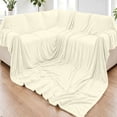 thumbnail image 4 of Fleece Throw Blanket for Couch, Super Soft Cozy Blankets, 70.87x59.06" Beige Blanket Lightweight Fuzzy Comfy Flannel Blanket Warm Plush for Sofa Bed Decor, 4 of 9