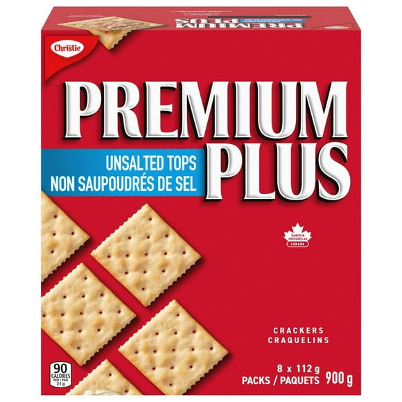 Premium Plus Unsalted Tops Crackers, 900 g