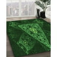 thumbnail image 2 of Ahgly Company Indoor Square Patterned Night Black Area Rugs, 6' Square, 2 of 6