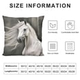 thumbnail image 5 of Chilfamy Aesthetic Long-haired Lady Pillow Covers for Couch Sofa Indoor Outdoor, Decorative Pillow Case 1PC 18x18in, 5 of 5