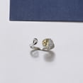 thumbnail image 3 of Monkey Wrap Ring for Women Sterling Silver Cubic Zirconia Ginger Lyne Collection, 3 of 5