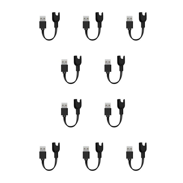 Sidaley Cable de carga USB portátil de viaje Cable de alimentación ABS Reemplazo de protección contra sobrecarga para Tipo 1 10piezas