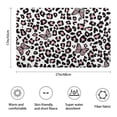 thumbnail image 3 of Pink Leopard Butterfly Pattern Bathroom Rugs Mat,Non Slip Microfiber Bathroom Rug,Rubber Backing,Soft Bathroom Mats for Bathroom Floor,Tub and Shower,17x27in(43x68cm), 3 of 5