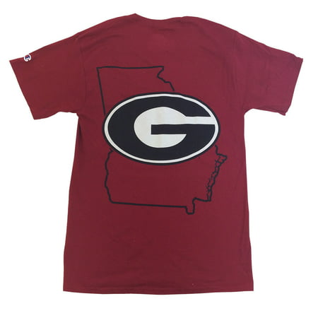 Unisex University of Georgia State Outline Short Sleeve (Best Outdoor Apparel Companies)