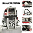 thumbnail image 3 of FORMRS Mini Backpack Purse for Women Quilted Travel Daypack Casual Shoulder Bag, Black Illusionary Boat, 3 of 7