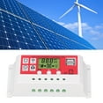 thumbnail image 3 of Contrôleur de Charge Solaire 12V 24V PWM avec Écran LCD Double USB 5V 2.5A Régulateur de Charge Photovoltaïque, 3 of 7