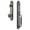 Antique Pewter, variant on Grandeur Arc F Grip Dummy Handleset with Windsor Knob
