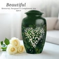 thumbnail image 5 of Daisy Funeral Urns For Human Ashes Adult Man - Small Memorial Urn For Ashes For Women - 1 Large & 4 Keepsake, Green Cremation Urn For Mom And Dad - Burial Urns For Adult Male - 10 & 3 Inch, 5 of 7