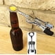 thumbnail image 5 of Sacacorchos con alas, construcción de acero inoxidable, diseño ergonómico, engranaje mecánico de precisión, apto para lavavajillas, abridor de vino y cerveza 2 en 1, gran idea para regalo, 5 of 8