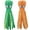 orange and green, variant on SUSWIM Dog Squeaky Toys Octopus - No Stuffing Crinkle Plush Toys for Puppy Teething, Durable Interactive Chew Toys for Small, Medium and Large Dogs Training and Reduce Boredom, 2 Pack