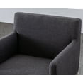 thumbnail image 3 of Guyou 26.75" Modern Bar Stools with Linen Upholstered Counter Height, Charcoal, 3 of 9