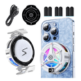 thumbnail image 2 of Ventilador Para CelularBelug Con Led Enfriador De Celular Usb Blanco, 2 of 5
