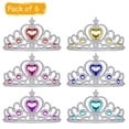 thumbnail image 2 of Qarigey Diademas con coronas elegantes y fáciles de usar para niñas, diadema con coronas, decoración, amplia aplicación Accesorio para el cabello Rosa roja, 2 of 6