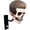 F, variant on Wuqi Motorcycle Skull Holder, Wall Mount Rack, Resin Crafts,Skull Holder Suitable for Motorcycle Cap, Baseball Cap, Bicycle Cap, Hat Storage Rack,Sports Gear