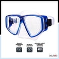thumbnail image 3 of Dolfino Pro Pinnacle Adult Mask and Snorkel Combo Set - Blue, 3 of 6