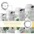 thumbnail image 4 of Easter Bunny Blackout Curtains for Bedroom, Eucalyptus Leaves Grey Checkered Farmhouse Thermal Insulated Kitchen Drapes with Grommets, Light Blocking Window Treatment, 2 Panels 42" x 45", 4 of 7