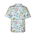 thumbnail image 3 of Haiem Rabbit Burger Coffee Printed Hawaiian Shirt for Men - Men’s Casual Beach Summer Shirts - Stretch Fabric with Modern Fit-Medium, 3 of 9