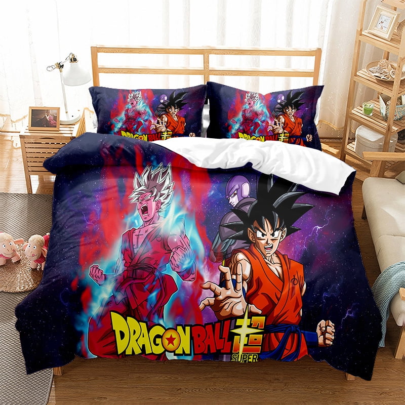 Super Saiyan Goku Design Bedding Sets Anime Comforter Cover 3d Printed