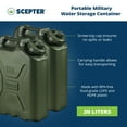 thumbnail image 2 of Scepter BPA Durable 5 Gal Portable Water Storage Container, Green (2 Pack), 2 of 10