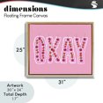 thumbnail image 4 of Stupell Industries Modern Okay Pastel Cherry Cake Gold Floating Frame Canvas Art, 31 x 25, by Ziwei Li, 4 of 8
