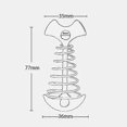thumbnail image 2 of 10Pcs Adjustable Plank Floor Spring Fishbone Anchor Tent Pegs Buckle Outdoor Awning Deck Fixed Nail, 2 of 5