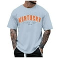 thumbnail image 1 of T-shirt d'Été pour Hommes Surdimensionné Tendance Jeunesse Manches Courtes Col Rond Manches Courtes, 1 of 3